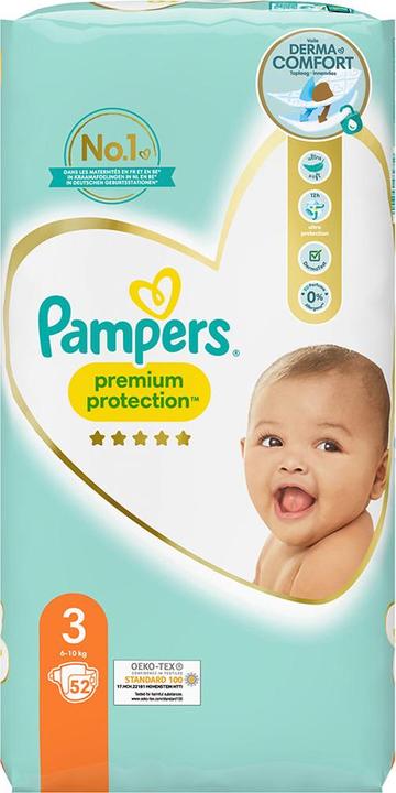 Produktbild Pampers Premium Protection (Gr. 3, Tragepack, 46 Stück)