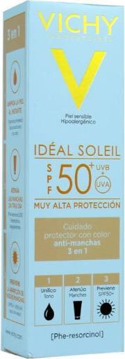 Actual product image Vichy IDÉAL SOLEIL anti-taches SPF50 50 ml (Suntan cream, SPF 50, 50 ml)