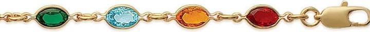Immagine prodotto Lara BRACCIALE Placcato - 18 - CRISTALLO MULTICOLORE (Dorato)