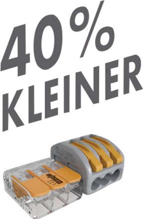 Produktbild Wago Verbindungsklemme COMPACT 3-fach (50 Stück)
