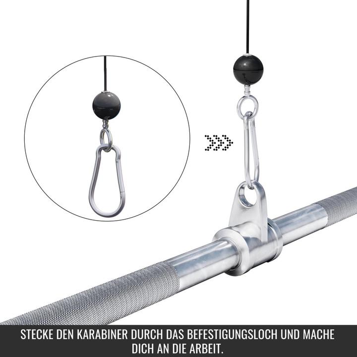 Produktbild Gorilla Sports Latzuggriff gerade inkl. Drehgelenk