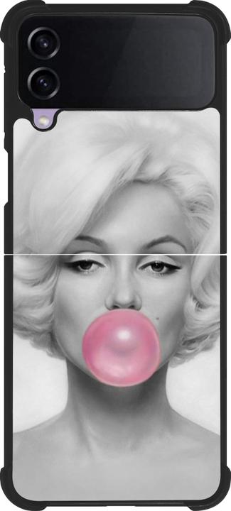 Produktbild PhoneLook Hülle Silikon schwarz Marilyn Bubble (Samsung Galaxy Z Flip4)