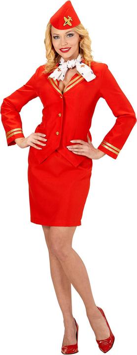 Widmann STEWARDESS (Jacke, Rock, Halstuch, Mütze), M (M)