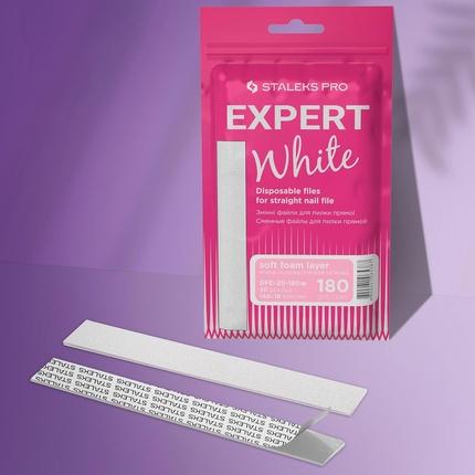 Produktbild Staleks Weisse Einwegfeilen für gerade Nagelfeile Soft Base