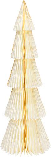 G. Wurm Display fir tree Honeycomb with glitter made of paper/cardboard white (W/H/D) 20x60x20cm