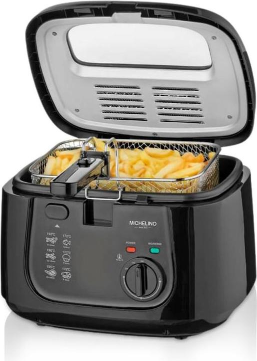 Image du produit Michelino Friteuse Appareil à frire Panier à friture Appareil à cuire les graisses