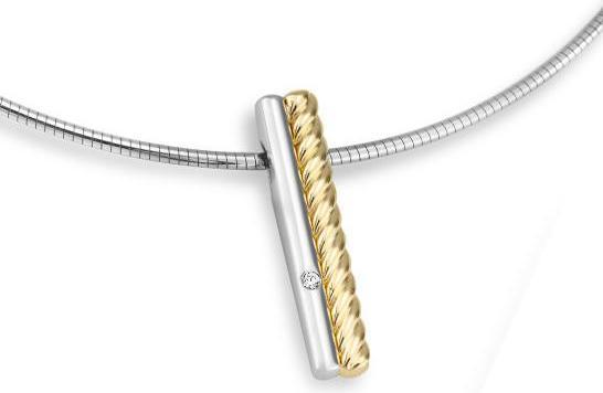 Breuning ANHÄNGER - BRILL. 0,025 Ct. H/si (750/18 K Gold)
