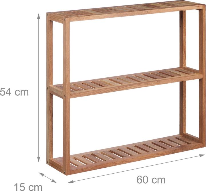 Actual product image Relaxdays Wall shelf (60 x 15 x 54 cm)