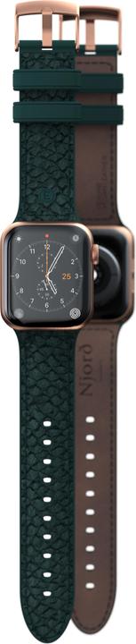 Actual product image Njord Jord Watch Strap For (40 mm, 41 mm, Vegan salmon leather, Silicone, Vegan Leather)