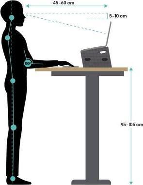 Produktbild smart stand TRAVEL - gris asphalte