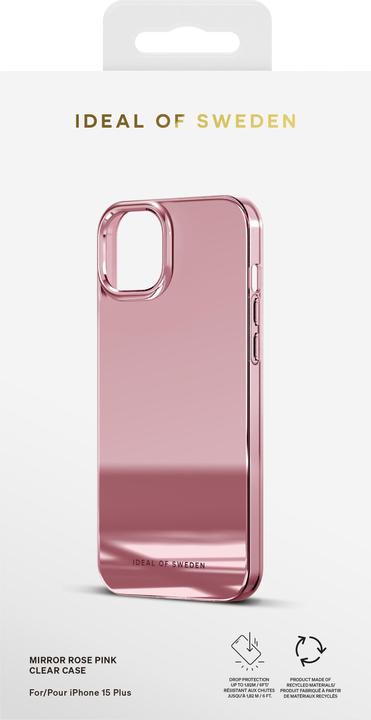 Produktbild iDeal Of Sweden iPhone 15 Plus Clear Case, Mirror Rose Pink (Apple iPhone 15 Plus)