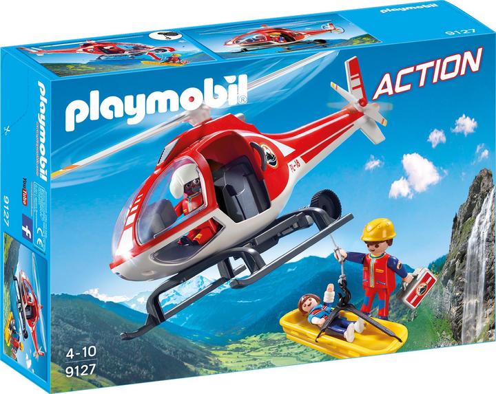 Actual product image Playmobil mountain rescue helicopter (9127)