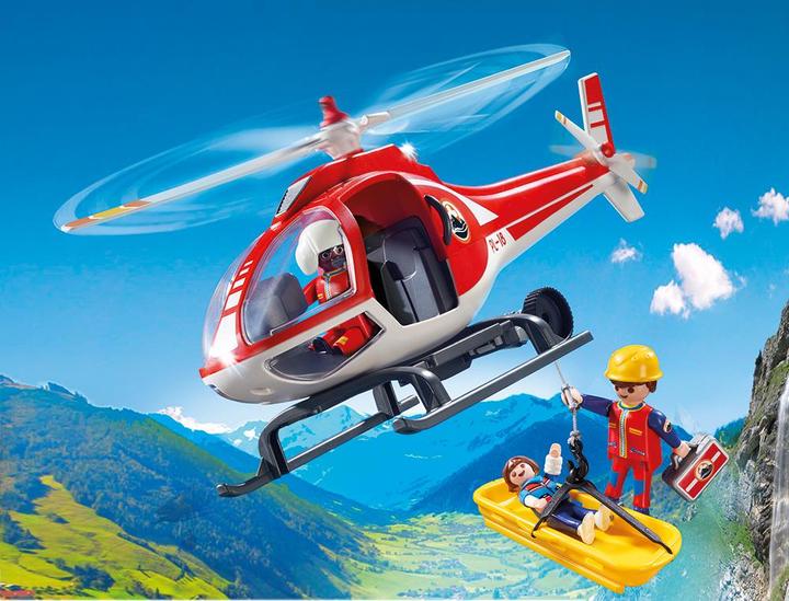 Actual product image Playmobil mountain rescue helicopter (9127)
