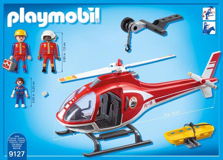 Actual product image Playmobil mountain rescue helicopter (9127)