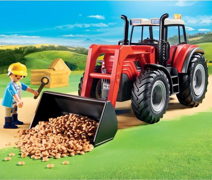 Immagine prodotto Playmobil Grande trattore con rimorchio (70131, Paese Playmobil)