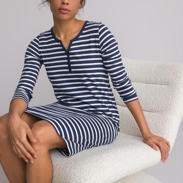 La Redoute Collections Nachthemd aus Baumwoll-Jersey (W36/L38)