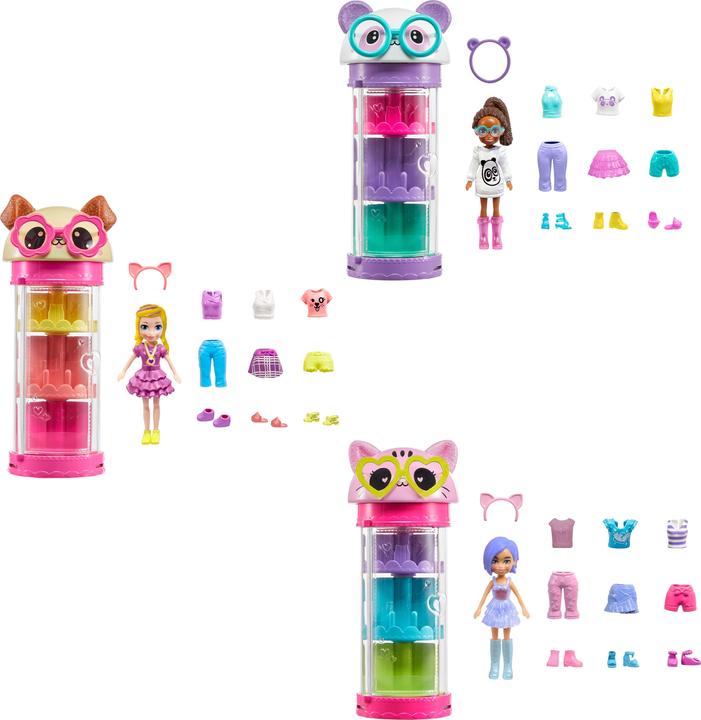 Produktbild Polly Pocket mados priedų ir spintos rinkinys
