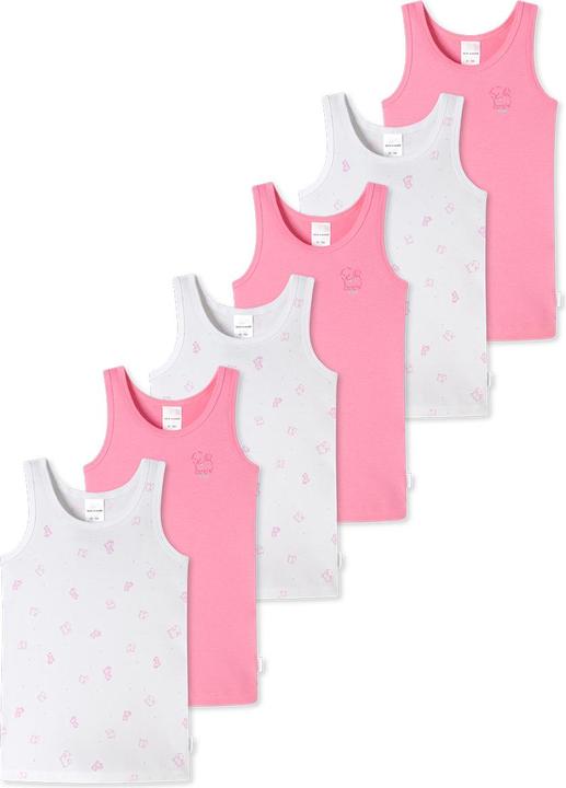 Immagine prodotto Schiesser Confezione di 6 magliette di cotone biologico a coste fini per bambini (128)