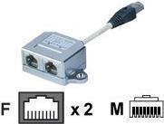 Actual product image Digitus Patch Cable Adapter, CAT 5e, shielded - 1:1 (RJ45, RJ45 (1x))