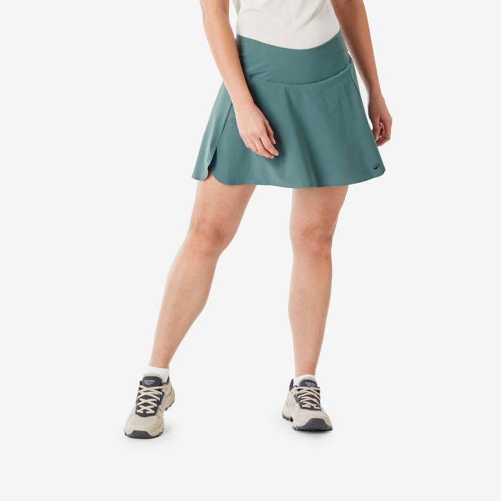 Image du produit Quechua Jupe short de randonnée femme, MH500 vert (48)