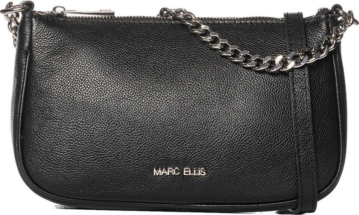 Marc Ellis **Damen Schultertasche Made In Italy - Celeste Elite - 100% Leder** - 26.0 X 15.0 X 7.0 Cm