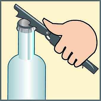 Produktbild Fackelmann 49807 Korkenzieher Sommeliermesser Mehrfarbig (Kellnermesser)