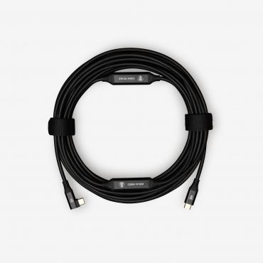 Actual product image Cobra CobraTether USB-C Cable 10m Srtaight to 90 Black (10 m, USB 3.2 Gen 1)