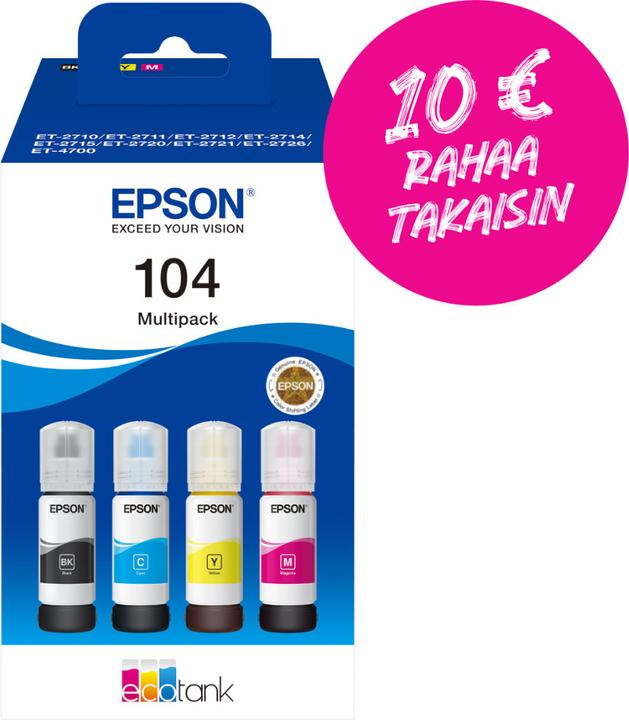 Produktbild Epson 104 Multipack (M, C, BK, Y)