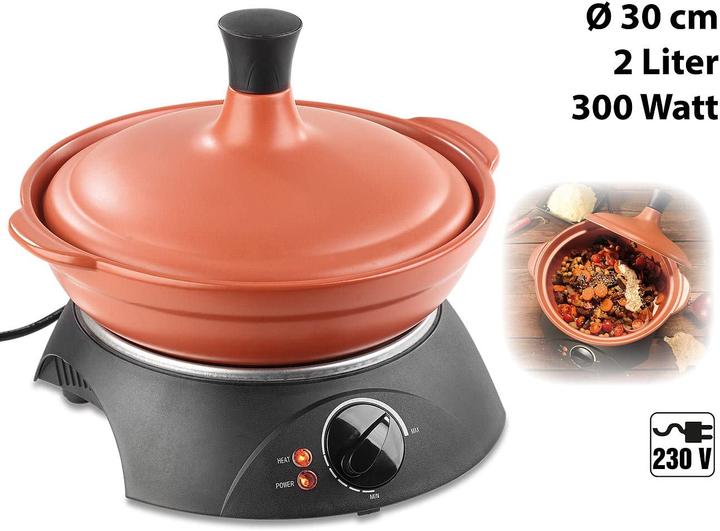Produktbild Rosenstein & Söhne Elektrischer Tajine-Tontopf mit Deckel