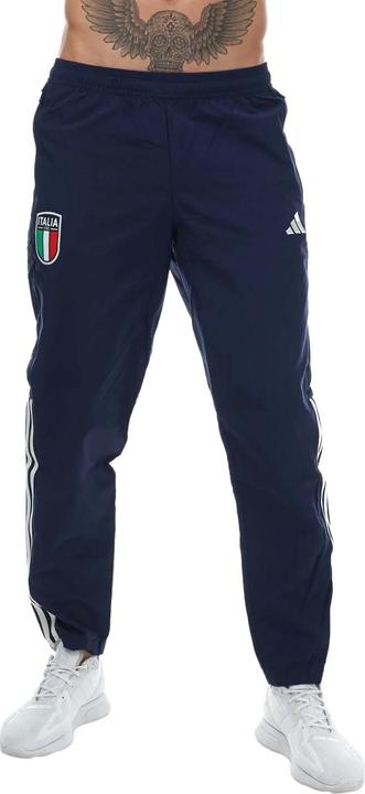 Actual product image adidas Mens 2023/24 Italy Presentation Jogging Bottoms (XS)