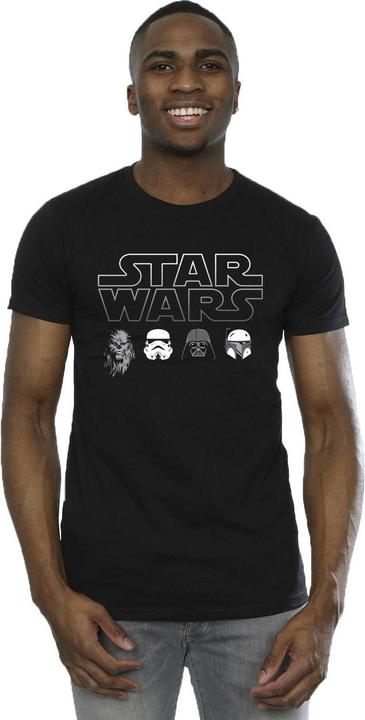 Immagine prodotto Star Wars Character Heads Maglietta Uomo (4XL)
