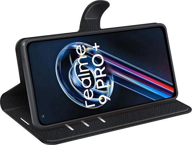 Actual product image MU Classic Litchi Leather Bookcover Series (Realme 9 Pro+)