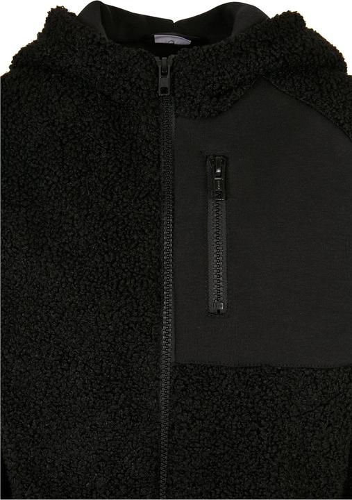 Immagine prodotto Urban Classics Giacca Sherpa con cappuccio e zip per ragazzi (134, 140)