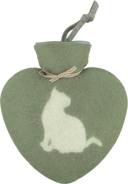 Dorothee Lehnen Wärmeflasche Katz, 0.7 l, jade (0.70 l)