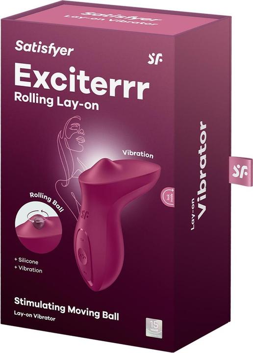 Satisfyer Exciterrr | 12.5 cm | lay-on vibrator | clitoral stimulation | stimulating movable