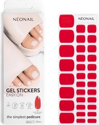Actual product image Neonail UV Gel Stickers Easy On P03 Red 15 Patterns Nail Stickers Nail Polish Strips Gel Nail Sticks (Red pattern)