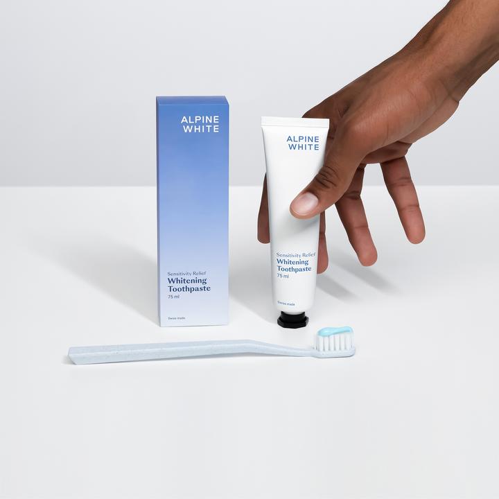 Actual product image Alpine White Whitening Toothpaste Sensitivity Relief Paste (75 ml)