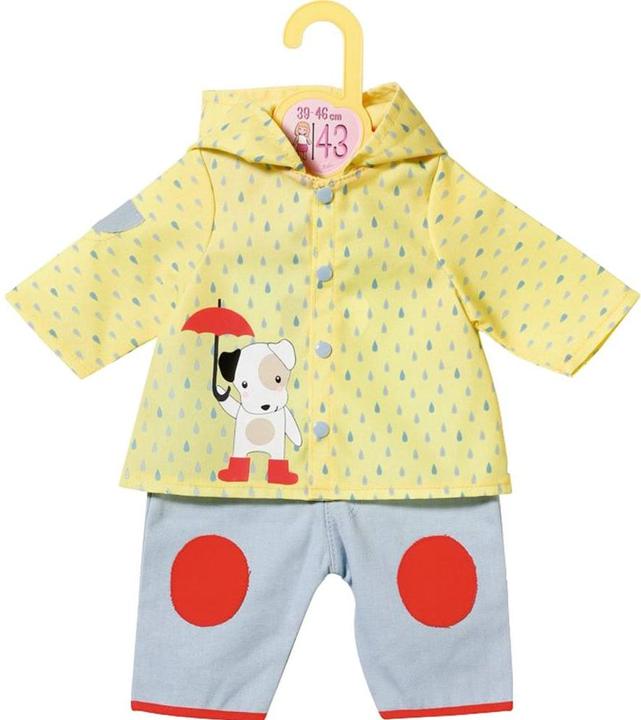 Dolly Moda Salopette con giacca antipioggia, taglia 43cm