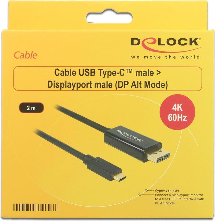 Immagine prodotto Delock USB Typ C — DisplayPort (2 m, DisplayPort, USB tipo C)