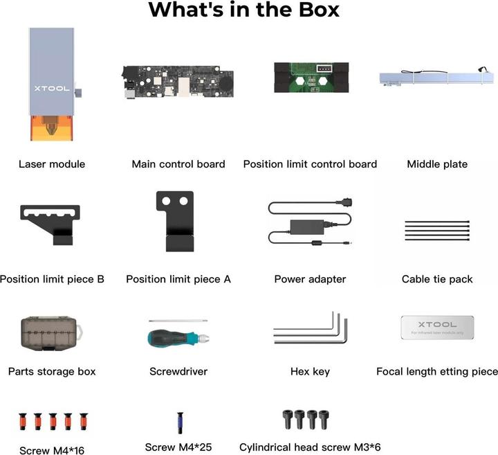 Actual product image XTool D1 Pro 40W Laser Cutting Upgrade Kit