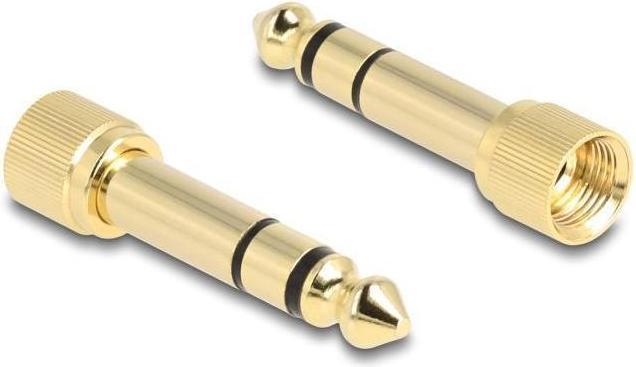 Actual product image Delock Coiled cable 3.5 mm 3 pin jack plug to jack plug (0.75 m)