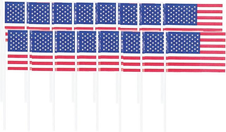Produktbild Amscan Cocktailstäbchen Amerikanische Flagge 120Erpack (120 x)