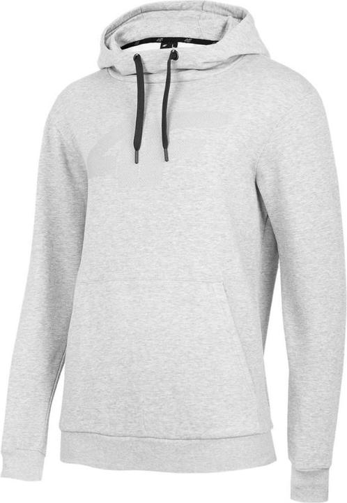4F Bluza męska H4Z22-BLM352 Chłodny jasny szary melanż r.XXL (XXL)