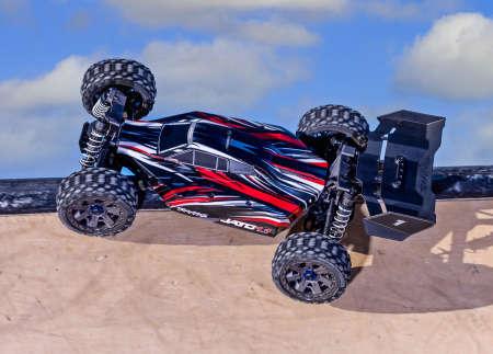 Immagine prodotto Traxxas JATO 4x4 BL2S Brushless rot 1/8 RTR, HD-Teile, ohne Akku/Lader (RTR pronto all'uso)