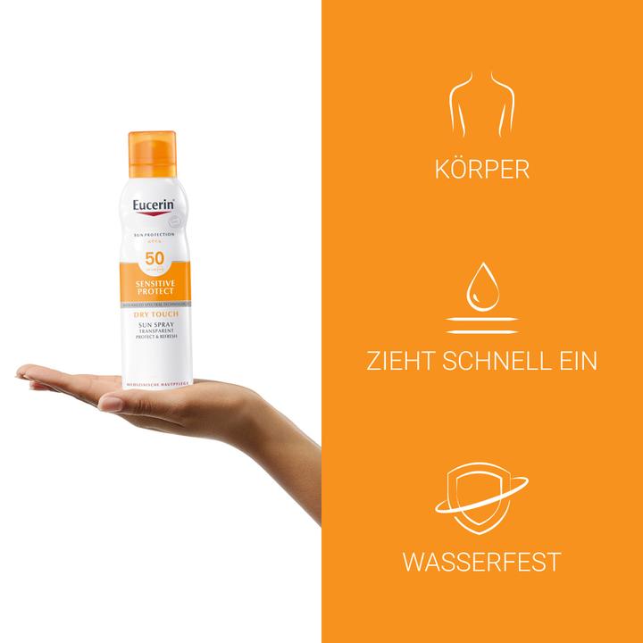Produktbild Eucerin SUN Body Spray Oil Control Dry Touch LSF 50 (Sonnenspray, SPF 50, 200 ml, 190 g)