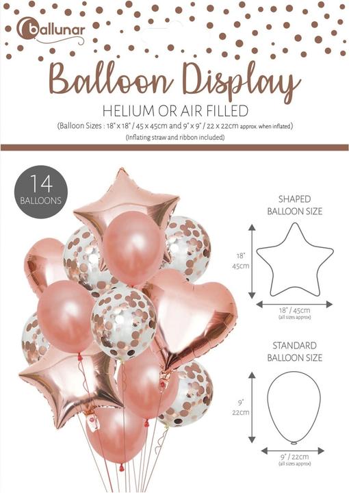 Actual product image Eurowrap Balloon sleeves 14-pack set latex foil (14 x)