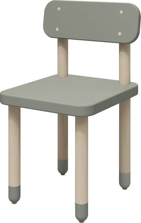 Flexa Chaise pour enfant avec dossier Vert naturel (Groupe de sièges pour enfants)