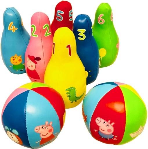 Productafbeelding Barbo Toys Peppa Pig Zachte Bowling Set