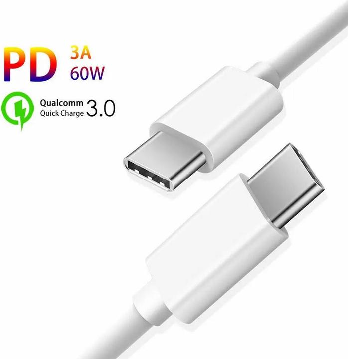Immagine prodotto SIGN USB-C a USB-C 60W, 3A, 2 m USB-C PD - Bianco (60 W)