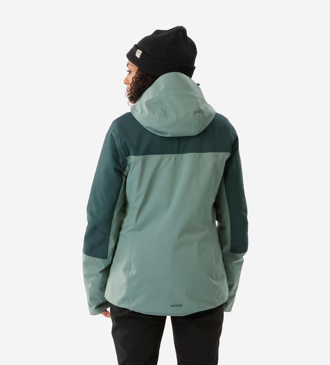 Image du produit Wedze Veste de ski imperméable et résistante femme, 500 SPORT verte (XS)